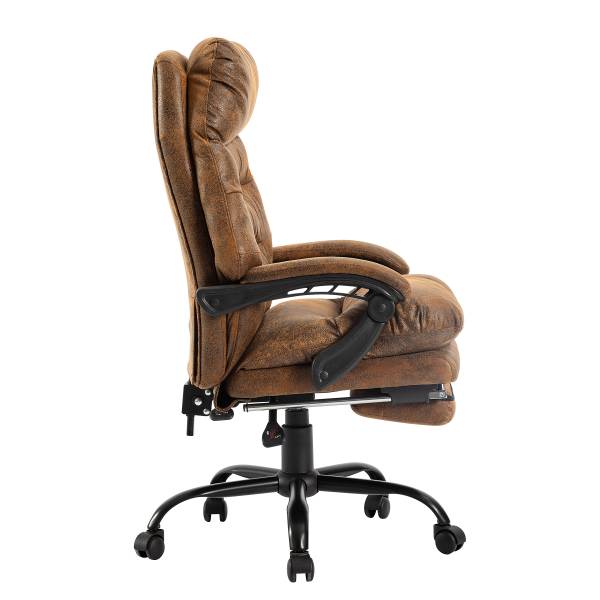 Bürodrehstuhl Edun Antiklederlook - Braun