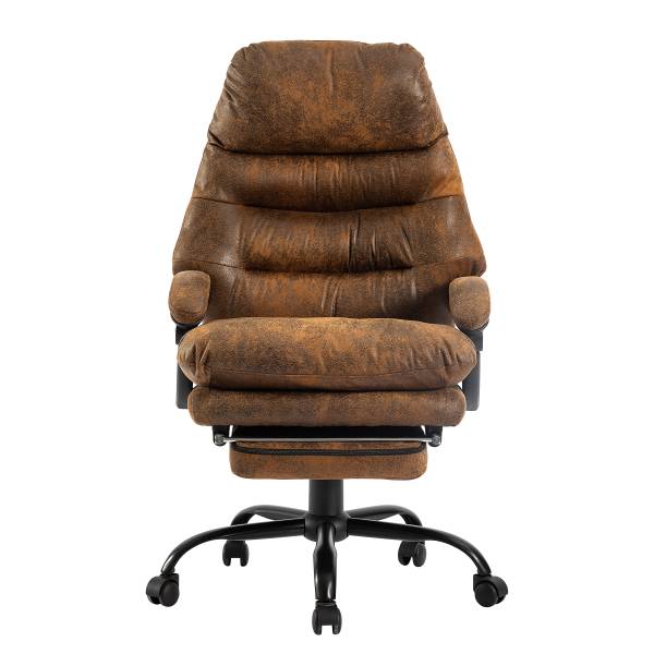 Bürodrehstuhl Edun Antiklederlook - Braun