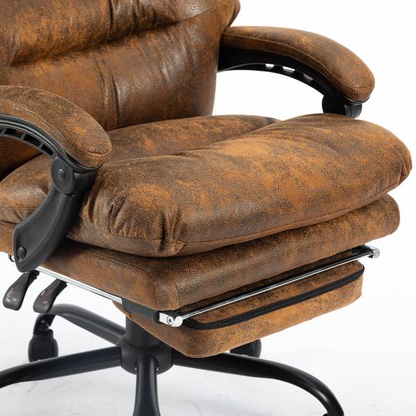 Bürodrehstuhl Edun Antiklederlook - Braun