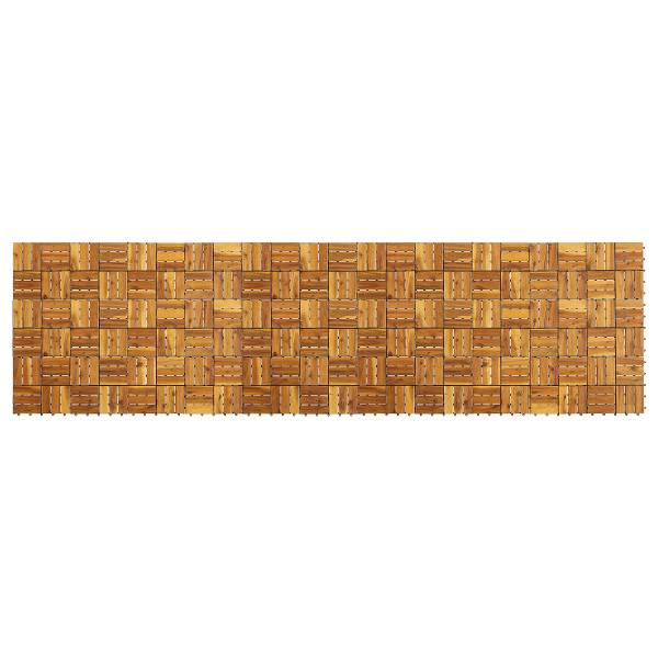 33 carreaux pour terrasse Temai, type B Acacia massif - Acacia Marron clair