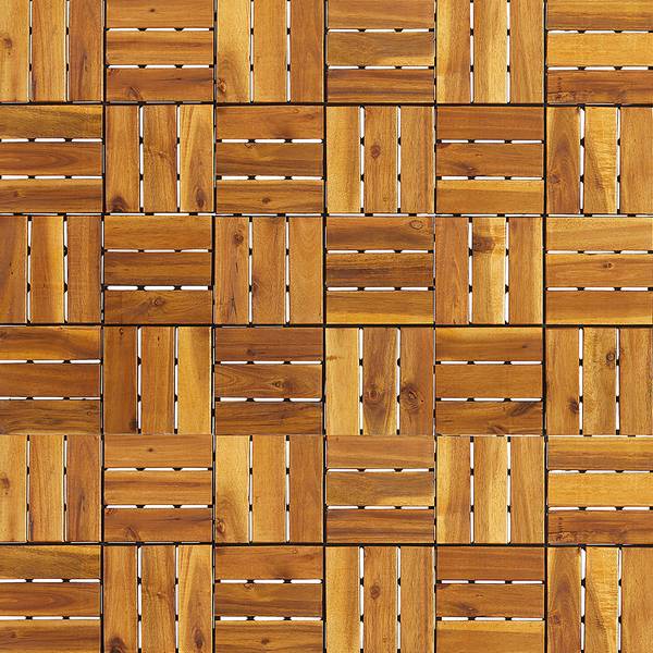 33 carreaux pour terrasse Temai, type B Acacia massif - Acacia Marron clair