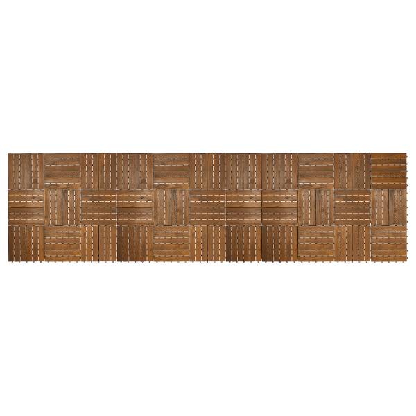 33 carreaux pour terrasse Temai, type A Acacia massif - Acacia brun