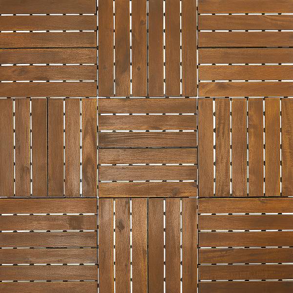 33 carreaux pour terrasse Temai, type A Acacia massif - Acacia brun