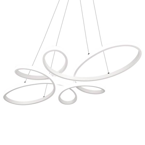 Pendelleuchte Fly Eisen - Weiß