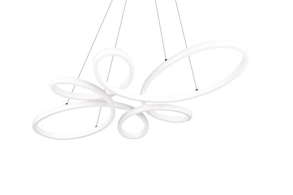 Pendelleuchte Fly Eisen - Weiß