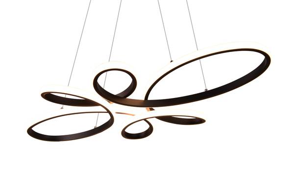 Pendelleuchte Fly Eisen - Schwarz
