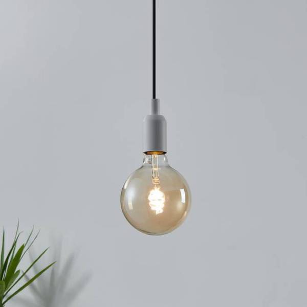 LED-Leuchtmittel Balerma Farbglas - Bernstein - Durchmesser: 13 cm