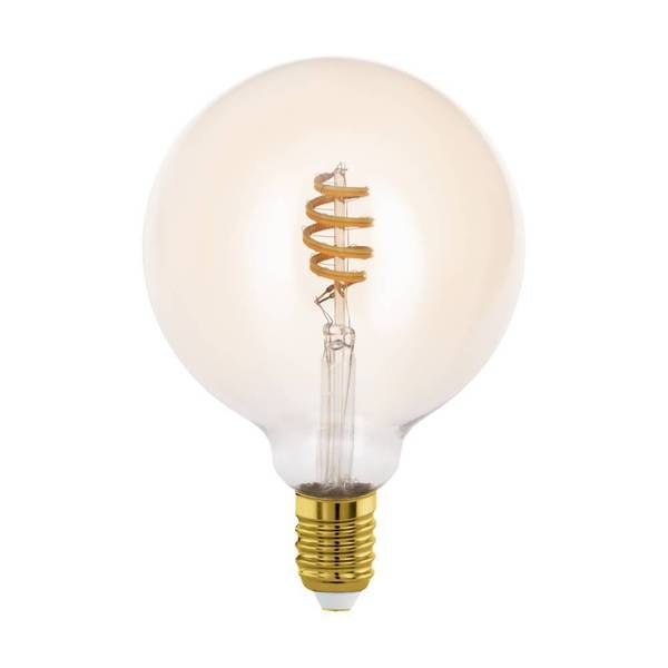 LED-Leuchtmittel Balerma Farbglas - Bernstein - Durchmesser: 13 cm