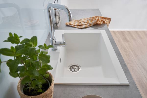 Évier Ohio variante A Blanc