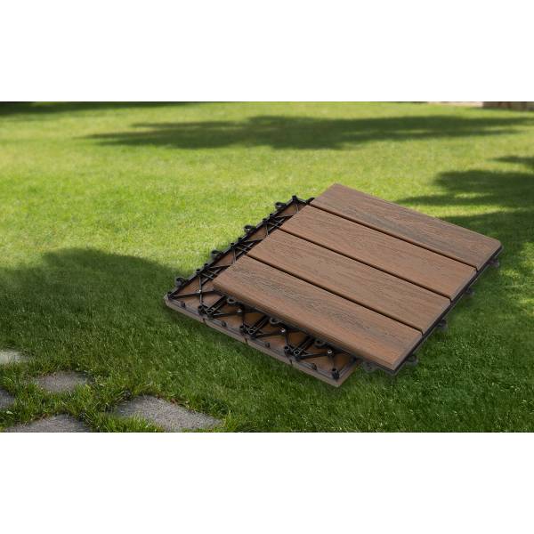 22er-Set Terrassenfliese Svevo Typ B Braun