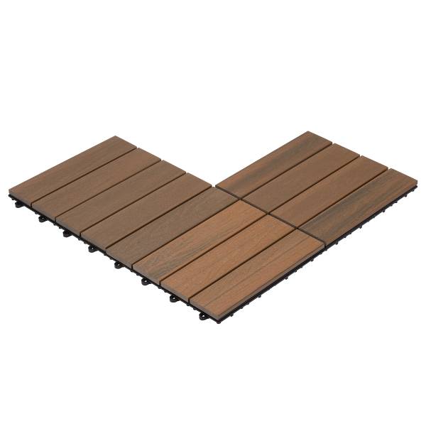 22er-Set Terrassenfliese Svevo Typ B Braun
