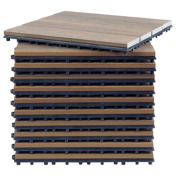 22er-Set Terrassenfliese Svevo Typ B Braun