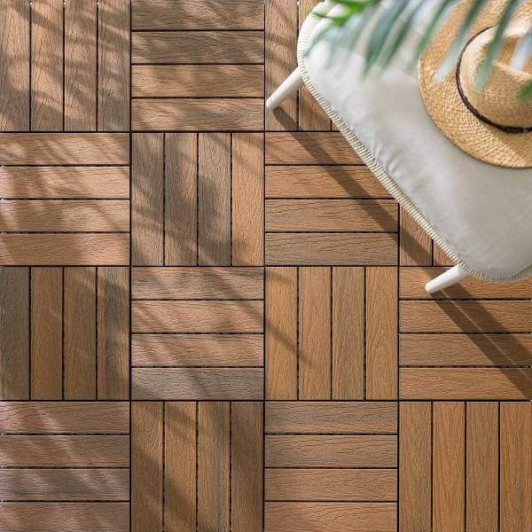 22er-Set Terrassenfliese Svevo Typ B Braun