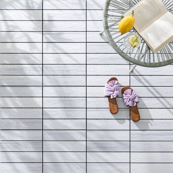 22 carreaux pour terrasse Svevo, type B Blanc