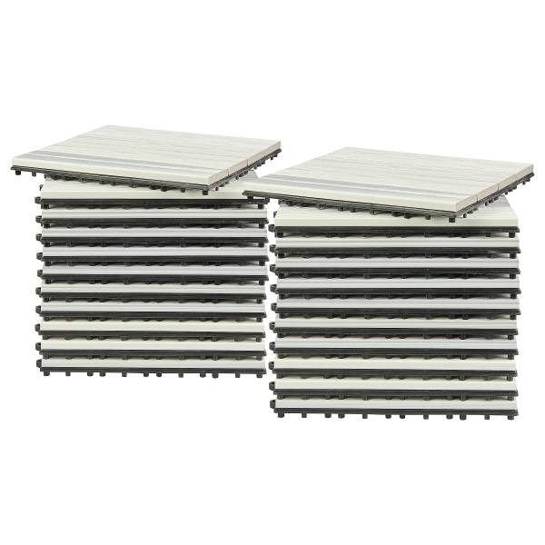 22 carreaux pour terrasse Svevo, type B Blanc