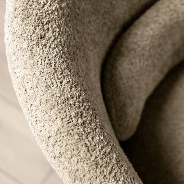 Fauteuil Lounge pivotant LANARE Taupe