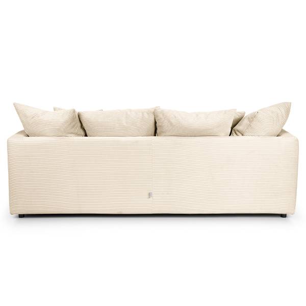 Ecksofa Dovi Cordstoff Calice: Creme