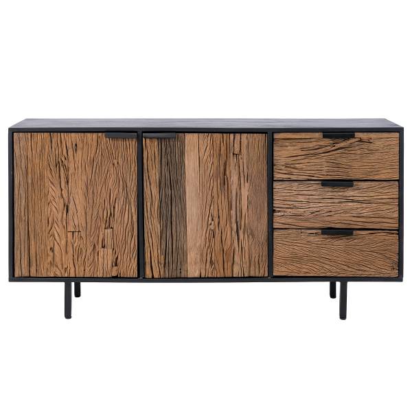 Madia in legno massello Cowes Mango / Mango nero