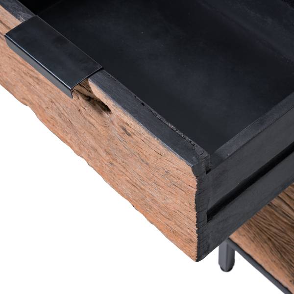 Madia in legno massello Cowes Mango / Mango nero