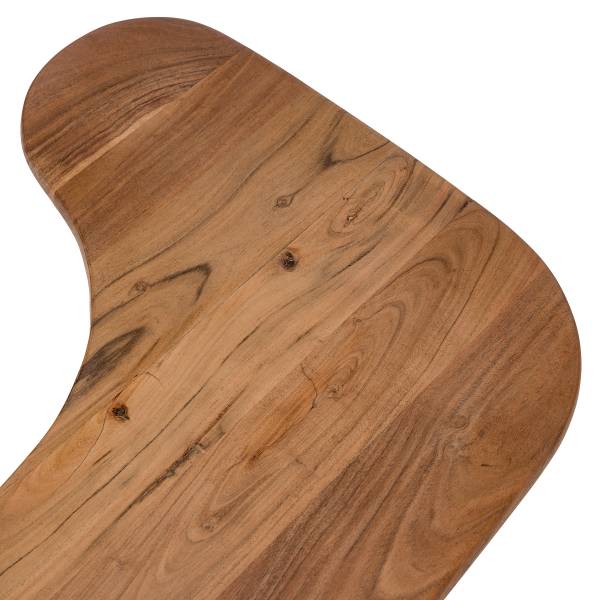 Massiver Couchtisch Ouyya 2-teilig Akazie / Akazie Schwarz