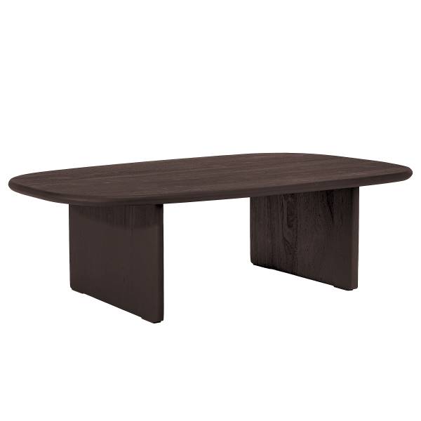 Houten salontafel Tajua zwart acaciahout