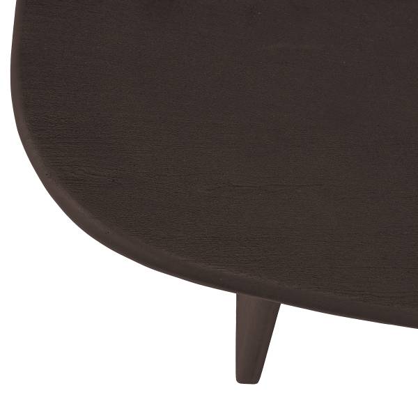Houten salontafel Tajua zwart acaciahout