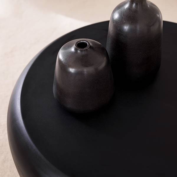 Massiver Couchtisch SUCEN Mango Schwarz