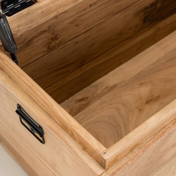 Houten kisttafel GAIOT licht acaciahout