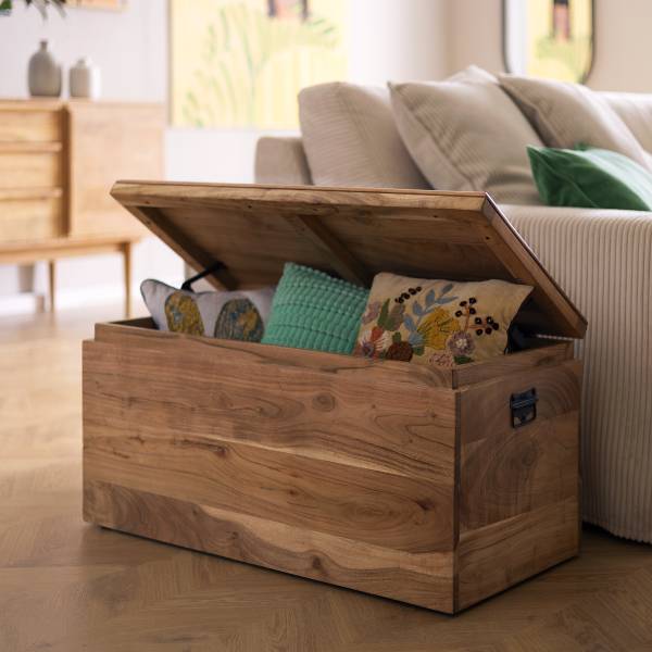 Houten kisttafel GAIOT licht acaciahout