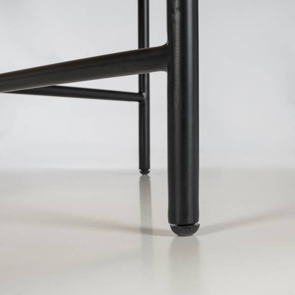 Table basse en bois massif SURIO Acacia / noir