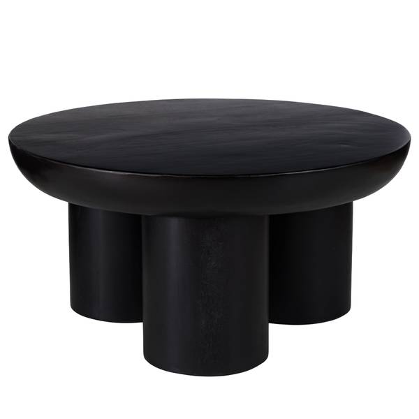 Houten salontafel OLIDE zwart acaciahout