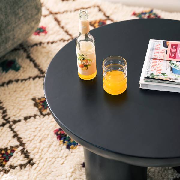 Houten salontafel OLIDE zwart acaciahout