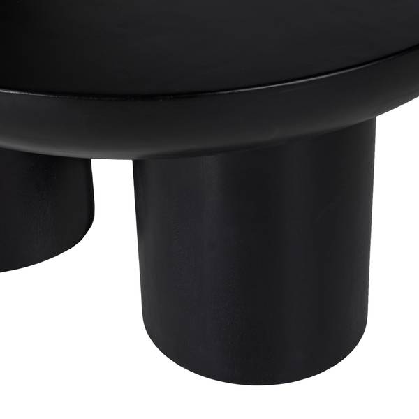 Houten salontafel OLIDE zwart acaciahout
