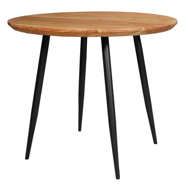 Table avec plateau massif COVEL Acacia massif / Fer