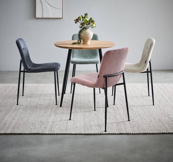 Table avec plateau massif COVEL Acacia massif / Fer