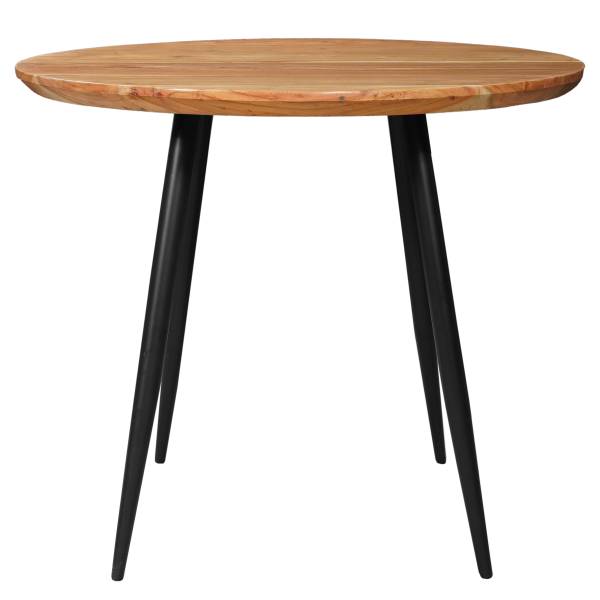 Table avec plateau massif COVEL Acacia massif / Fer