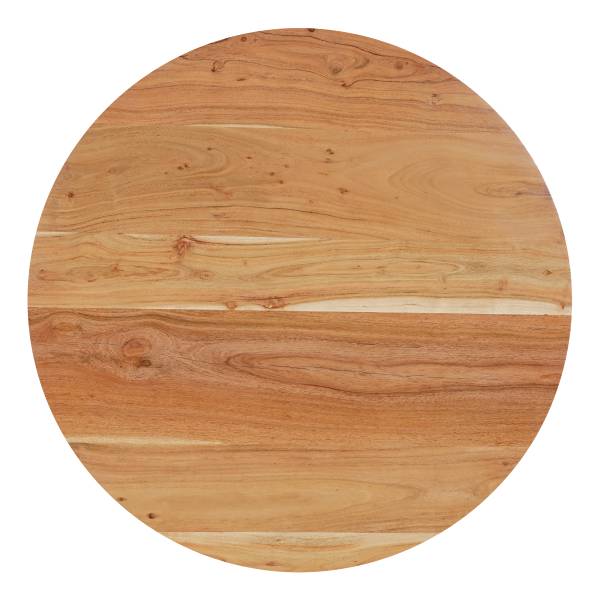 Table avec plateau massif COVEL Acacia massif / Fer