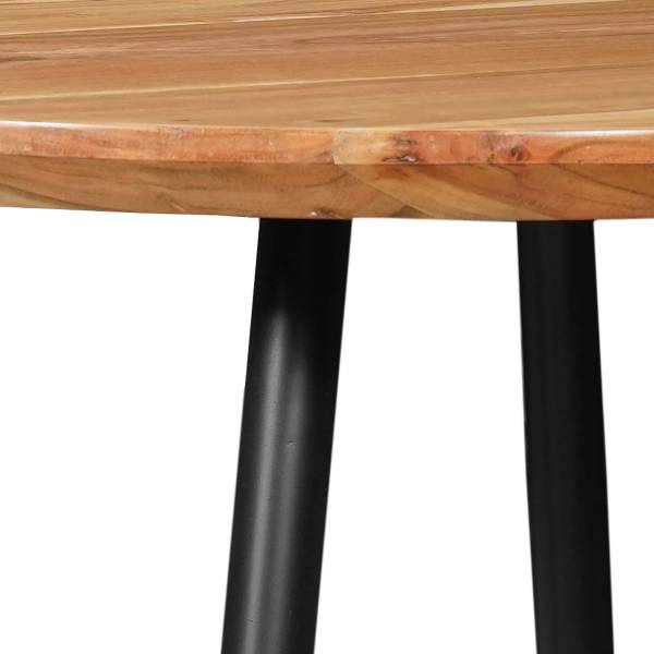 Table avec plateau massif COVEL Acacia massif / Fer