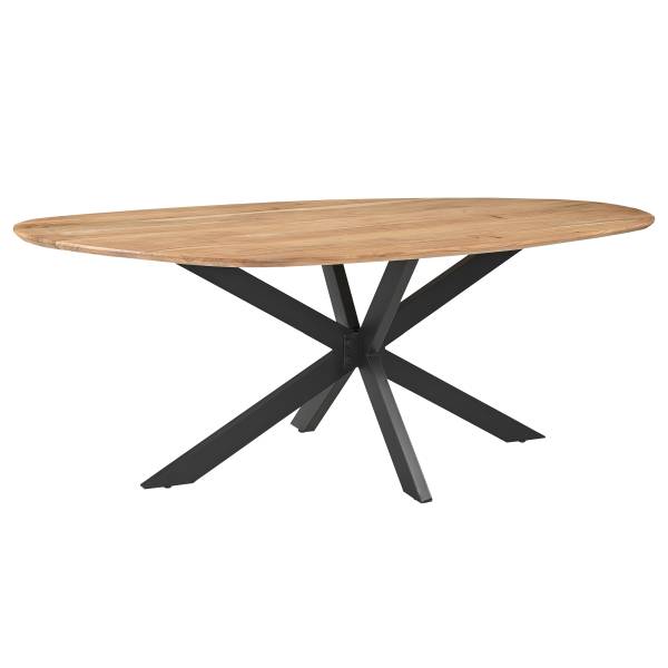 Tavolo da pranzo OXIA Acacia Massello / Ferro