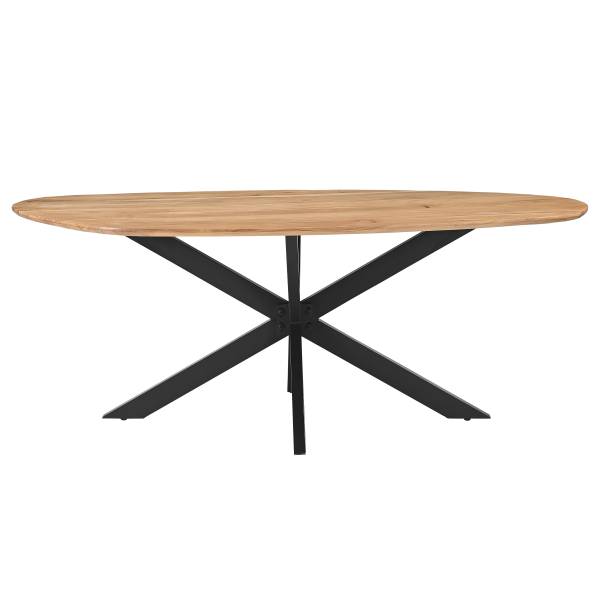 Tavolo da pranzo OXIA Acacia Massello / Ferro