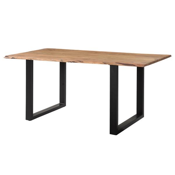Table avec plateau massif ESSY Acacia massif / Fer