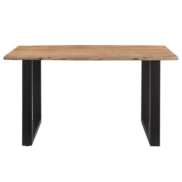 Table avec plateau massif ESSY Acacia massif / Fer