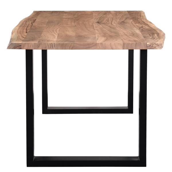 Table avec plateau massif ESSY Acacia massif / Fer