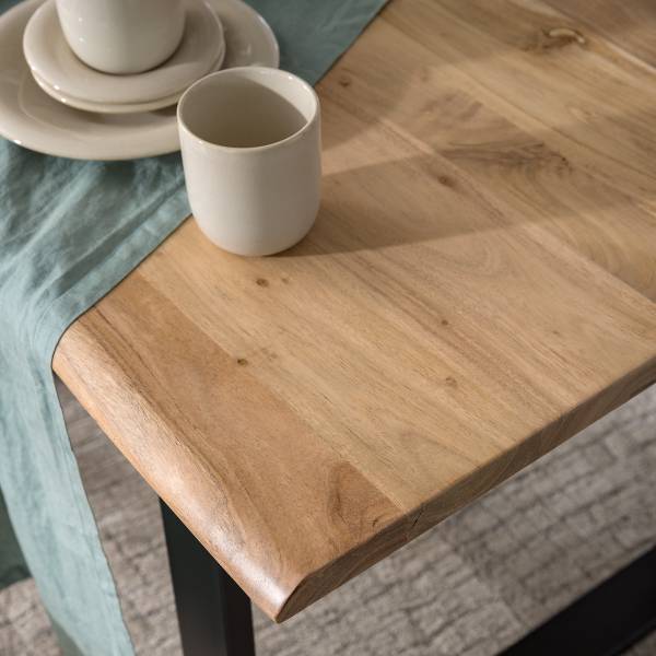 Esstisch AHAR mit Massivholzplatte Akazie massiv / Eisen - Breite: 160 cm