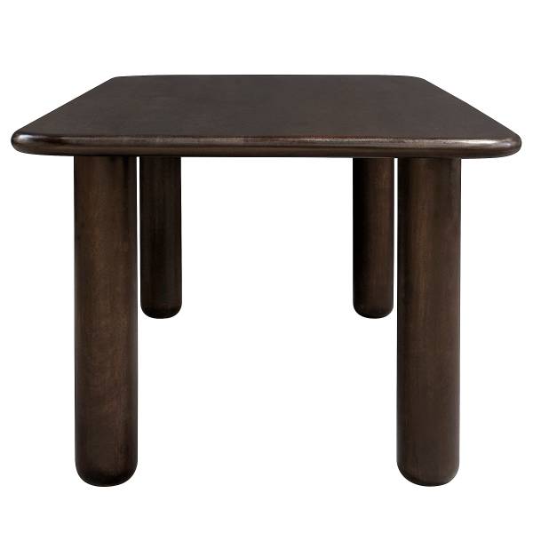 Table en bois massif FALOLO Manguier massif - Marron foncé