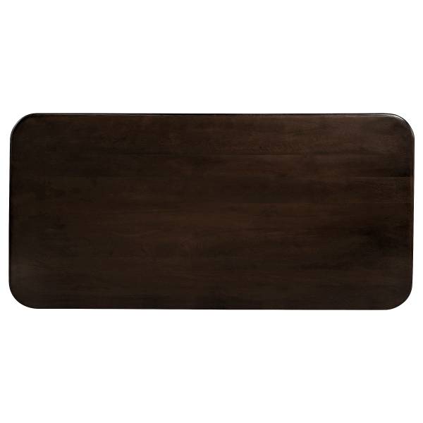 Table en bois massif FALOLO Manguier massif - Marron foncé