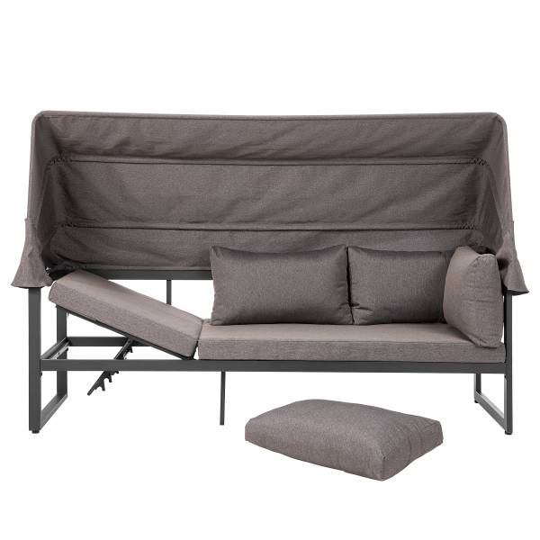 Set di 5 mobili da esterno Randa Acciaio / Poliestere - Grigio