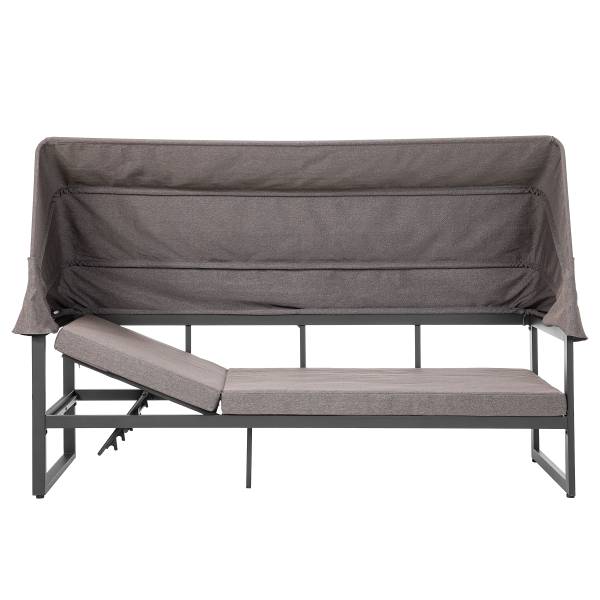 Set di 5 mobili da esterno Randa Acciaio / Poliestere - Grigio