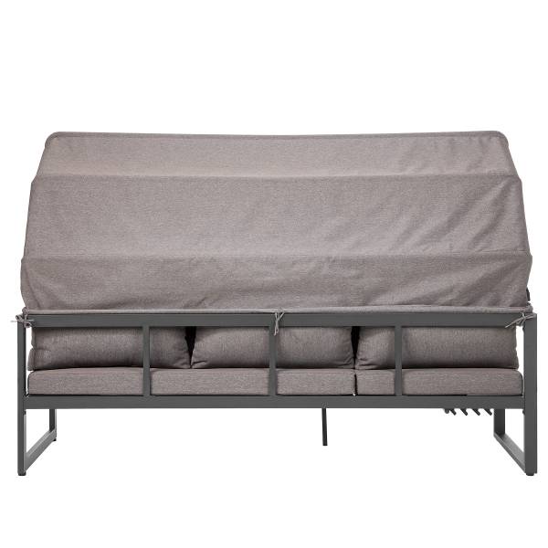 Set di 5 mobili da esterno Randa Acciaio / Poliestere - Grigio