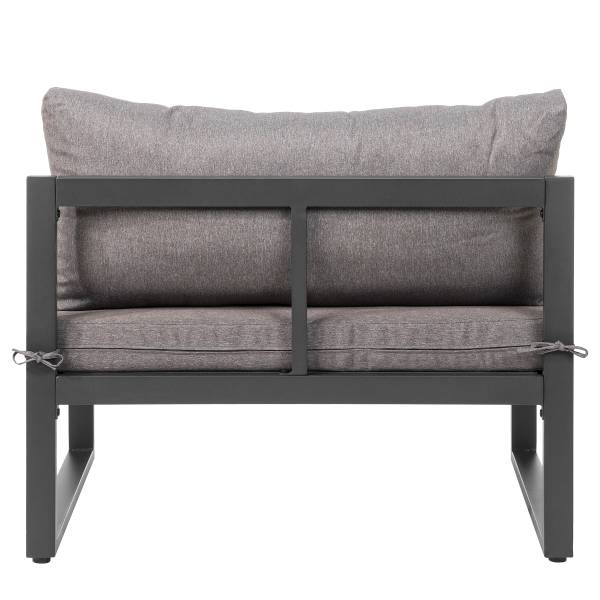 Set di 5 mobili da esterno Randa Acciaio / Poliestere - Grigio